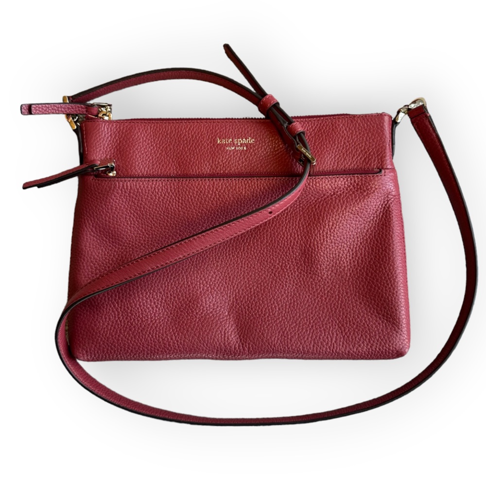 NWOT Kate Spade Kate Polly medium crossbody in Cherrywood